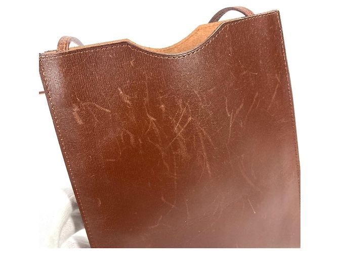 Borsa Hermès Onimetu Marrone Pelle Box - vista 10