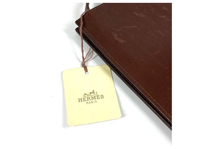 Borsa Hermès Onimetu Marrone Pelle Box - vista 17