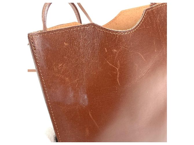 Borsa Hermès Onimetu Marrone Pelle Box - vista 8