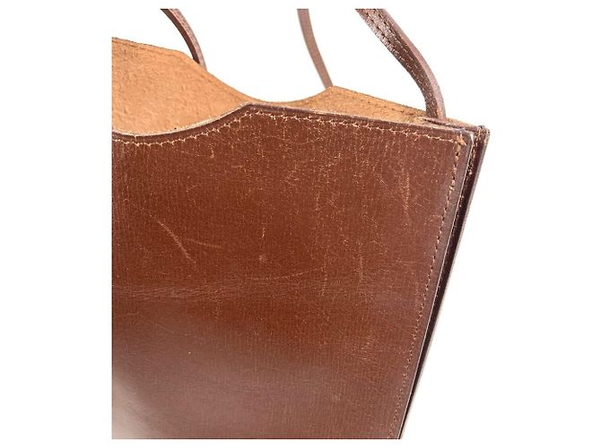 Borsa Hermès Onimetu Marrone Pelle Box - vista 9