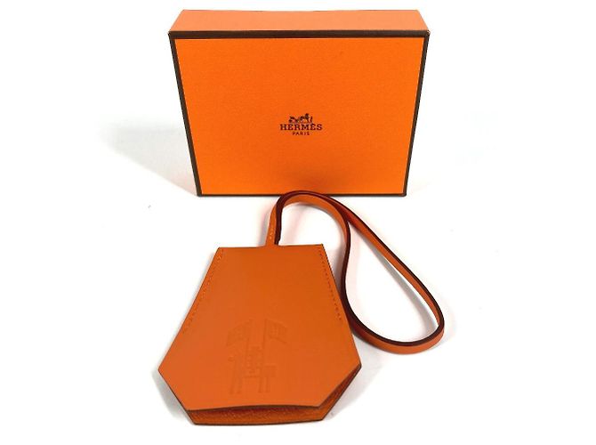 Ring Portachiavi in ​​crocetta Hermès 2024 - Charm per borsa Arancione - vista 11