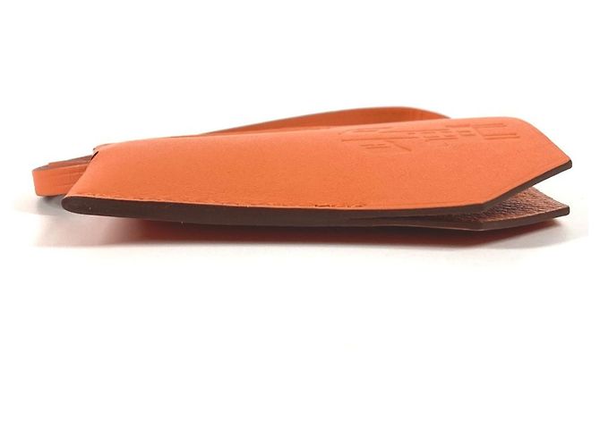 Ring Portachiavi in ​​crocetta Hermès 2024 - Charm per borsa Arancione - vista 3