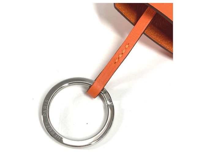 Ring Portachiavi in ​​crocetta Hermès 2024 - Charm per borsa Arancione - vista 6