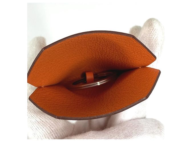 Ring Portachiavi in ​​crocetta Hermès 2024 - Charm per borsa Arancione - vista 8