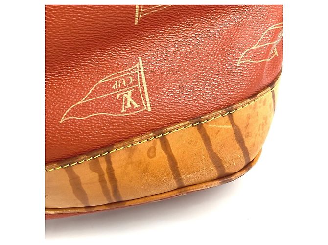 Borsa a Spalla Louis Vuitton Cup 95 Saint Tropez Arancione - vista 17
