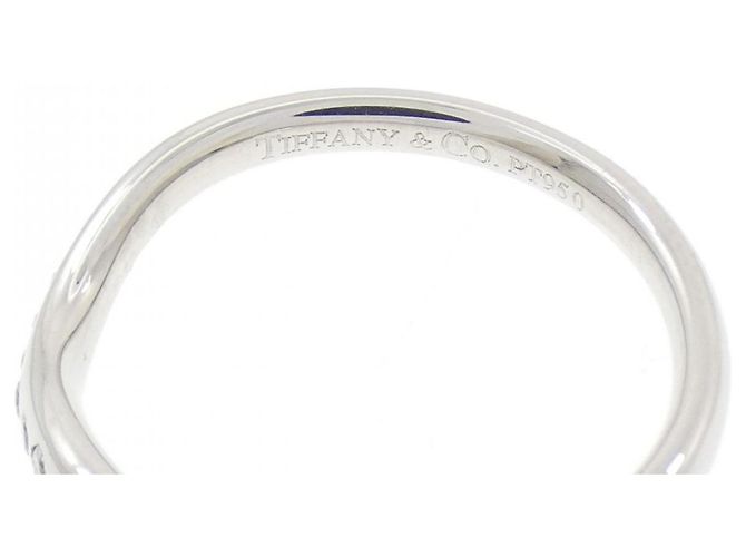 Tiffany & Co Anello Curvo 9P Tiffany in Platino Argento - vista 4