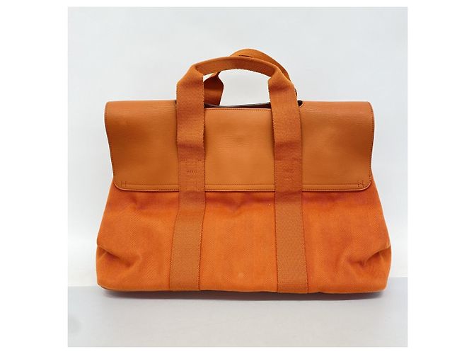 Borsa tote Hermès Valparaiso MM Arancione - vista 11