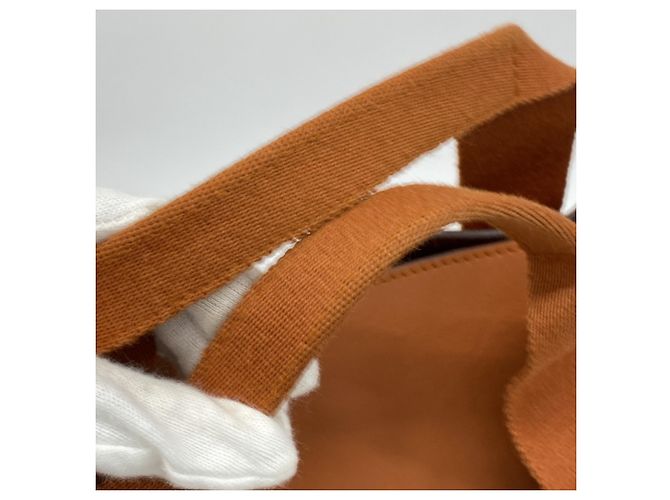 Borsa tote Hermès Valparaiso MM Arancione - vista 9