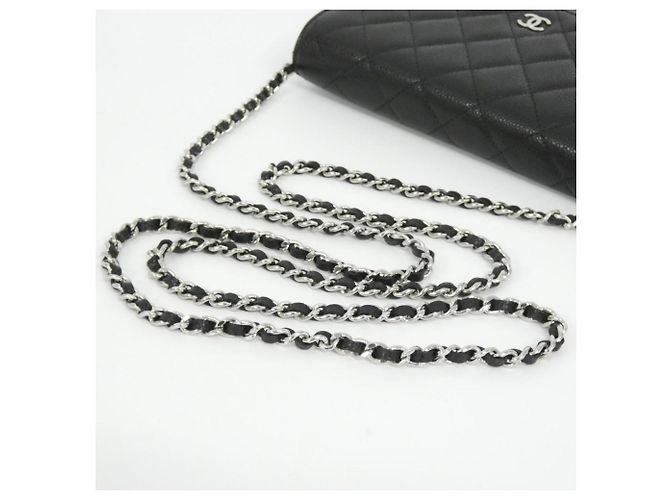 Timeless Chanel Portafoglio a Catena Classico Senza Tempo Nero - vista 5