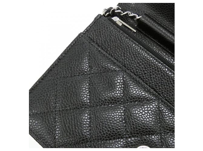 Timeless Chanel Portafoglio a Catena Classico Senza Tempo Nero - vista 7