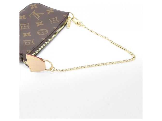 Mini Pochette Accessoires Monogram Louis Vuitton Marrone - vista 3