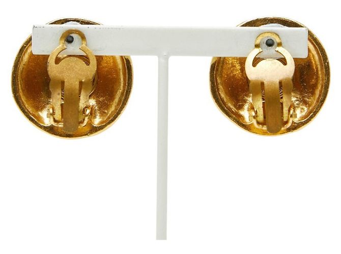 Vintage Chanel Coco Mark Ohrringe Golden - Ansicht 3