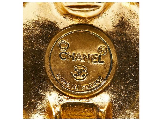 Vintage Chanel Coco Mark Ohrringe Golden - Ansicht 5