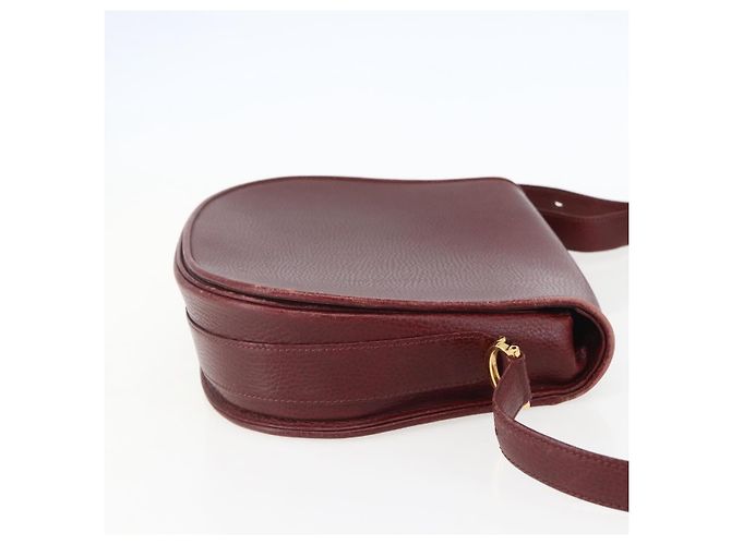 Borsa a Spalla Must de Cartier in Pelle Bordò - vista 4