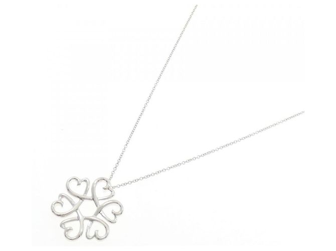 Tiffany & Co Collana Medaglione Cuore Amore Tiffany Argento - vista 2