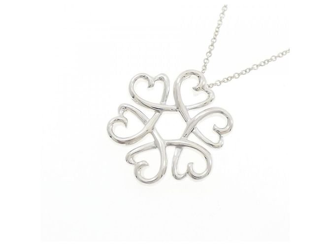 Tiffany & Co Collana Medaglione Cuore Amore Tiffany Argento - vista 3