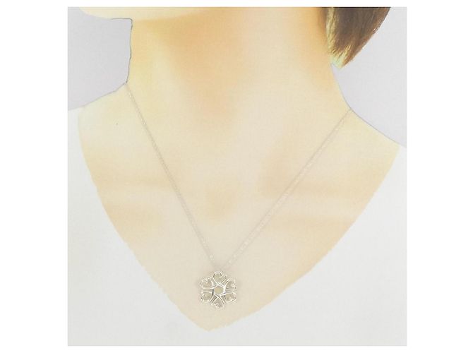 Tiffany & Co Collana Medaglione Cuore Amore Tiffany Argento - vista 6