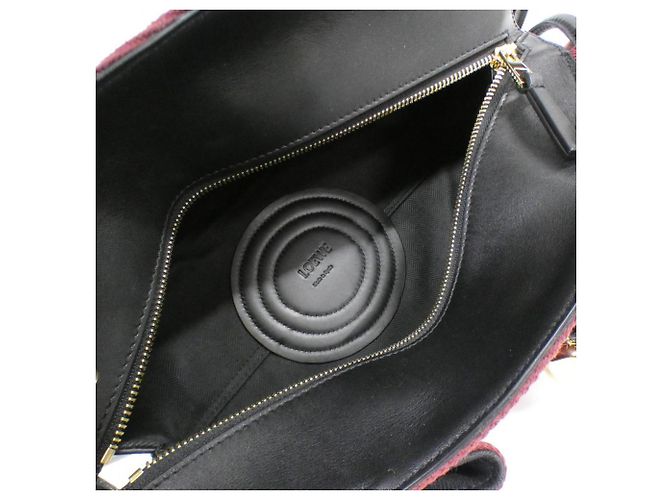 Bolso de mano Loewe Paseo Small Negro Burdeos - vista 10