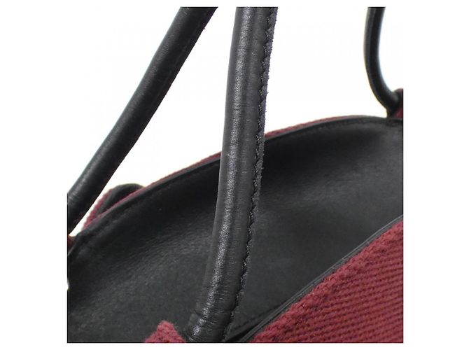 Bolso de mano Loewe Paseo Small Negro Burdeos - vista 9
