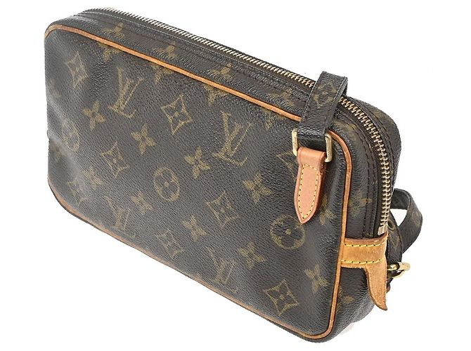 Pochette Marly Bandouliere Louis Vuitton Monogram Canvas Marrone - vista 4