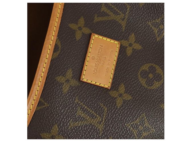 Borsa Saumur Louis Vuitton in tela Monogram 35 Marrone - vista 6