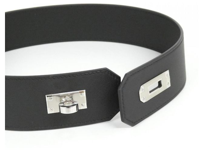 Collana Hermès Kelly 500285FK Nero Argento - vista 3