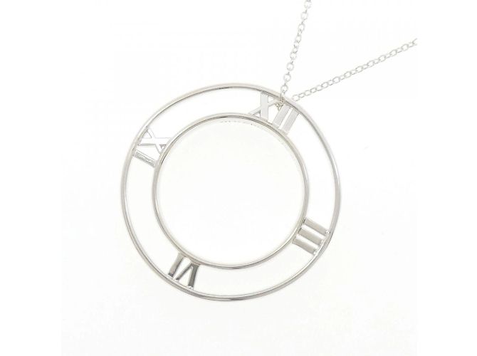 Tiffany & Co Collana rotonda piccola Tiffany Atlas Argento - vista 3