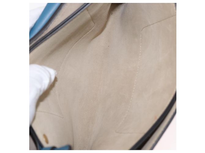 Chloé Borsa a Spalla Faye in Pelle e Camoscio - Piccola Blu - vista 5