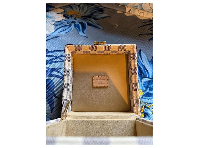 Louis Vuitton Damier Azur Scatola Merveilles Gold hardware - vista 10