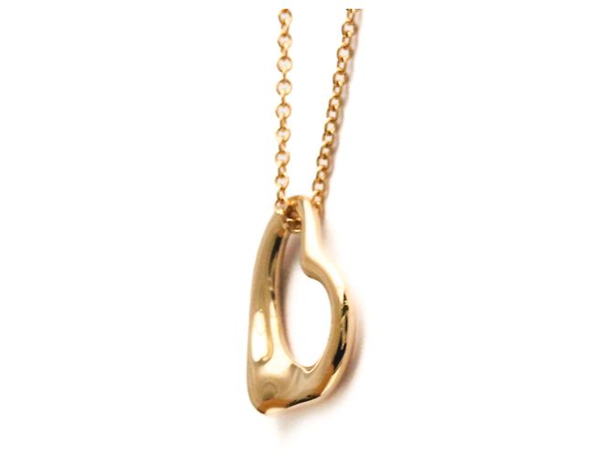 Elsa Peretti Tiffany & Co Collar Péndulo Corazón Abierto Tiffany en Oro Rosa Dorado - vista 10