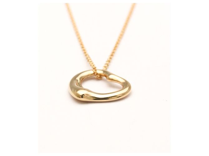 Elsa Peretti Tiffany & Co Collar Péndulo Corazón Abierto Tiffany en Oro Rosa Dorado - vista 12