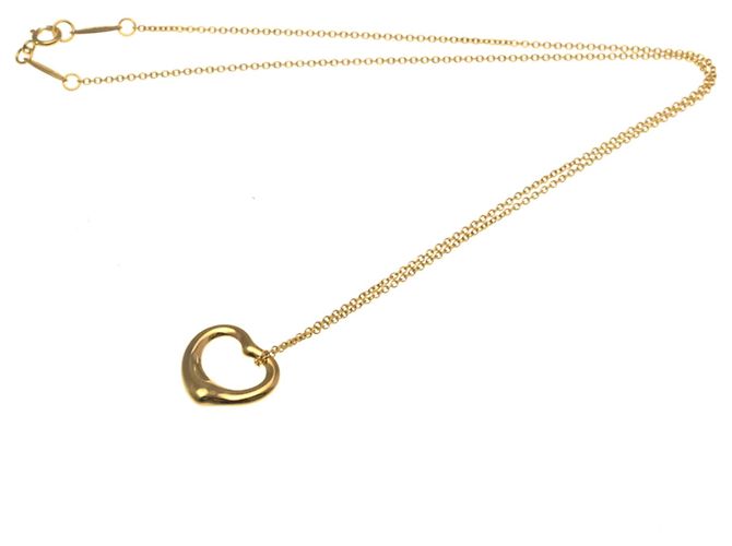 Elsa Peretti Tiffany & Co Collar Péndulo Corazón Abierto Tiffany en Oro Rosa Dorado - vista 14