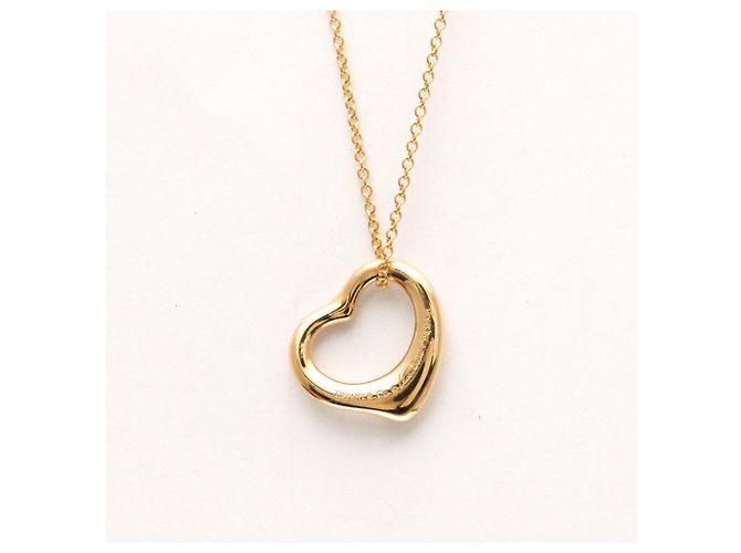 Elsa Peretti Tiffany & Co Collar Péndulo Corazón Abierto Tiffany en Oro Rosa Dorado - vista 2