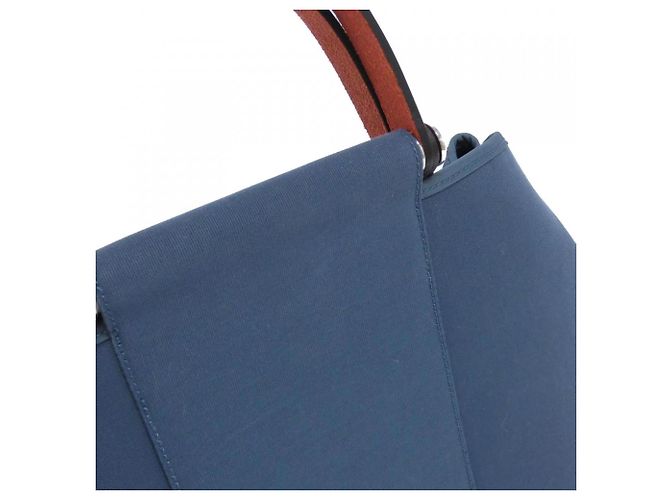 Hermès Cabag PM Handtasche Rot Blau - Ansicht 5
