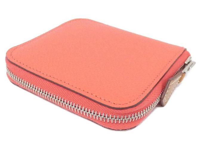 Monedero Hermès CARRE EN BOUCLES Rosa Roja - vista 2