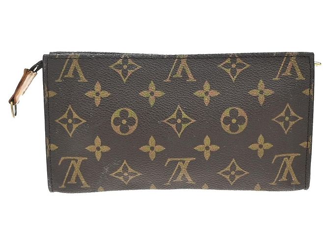 Bucket Pouch a secchiello Louis Vuitton in tela Monogram Marrone - vista 2