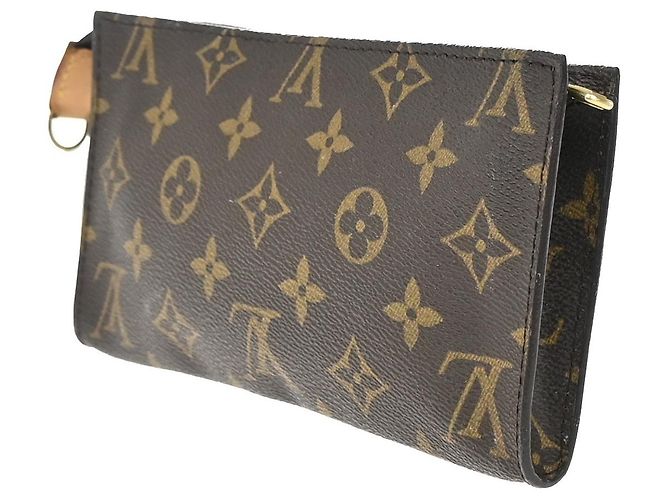 Bucket Pouch a secchiello Louis Vuitton in tela Monogram Marrone - vista 4