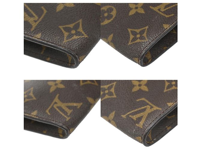 Bucket Pouch a secchiello Louis Vuitton in tela Monogram Marrone - vista 7