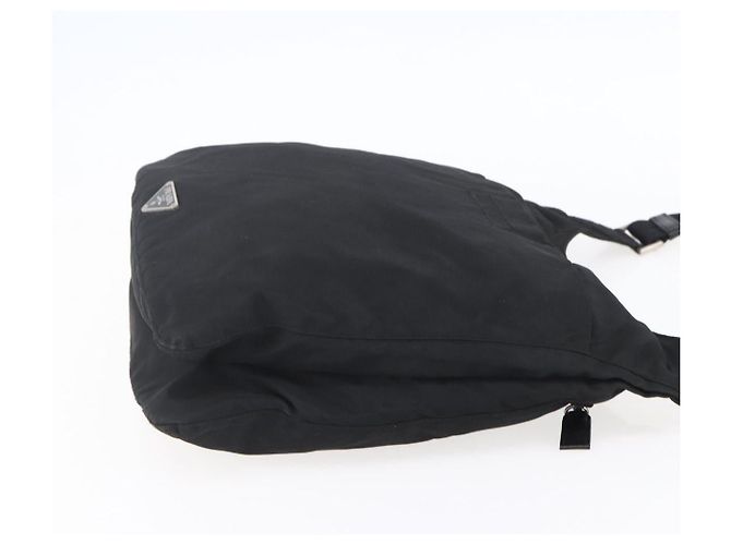Prada Zip Messenger aus gestepptem Tessuto Schwarz - Ansicht 4