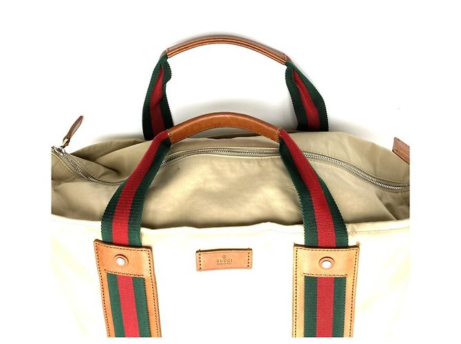 Borsa tote beige Gucci Sherry Line - vista 5