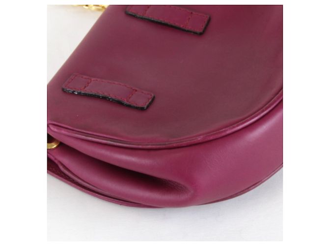 Borsa a Spalla Gancini con Catena Salvatore Ferragamo Porpora - vista 4