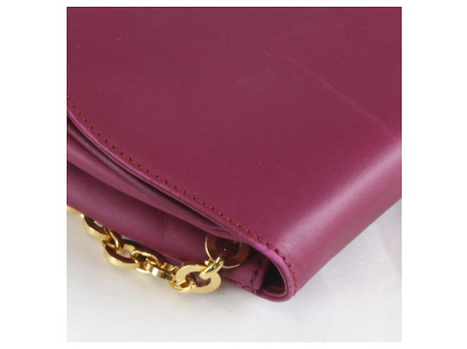 Borsa a Spalla Gancini con Catena Salvatore Ferragamo Porpora - vista 6