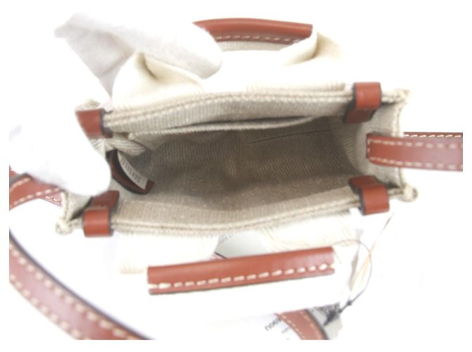 Borsa Tote Nano Woody di Chloé Beige - vista 7