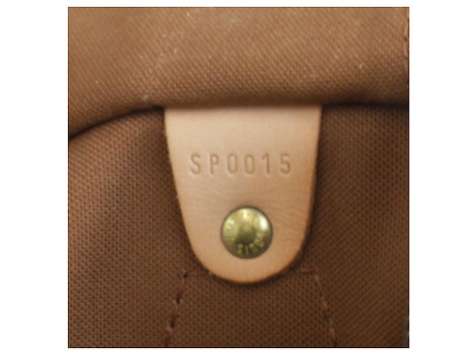 Sac à main Louis Vuitton Monogram Speedy 40 Marron - vue 8