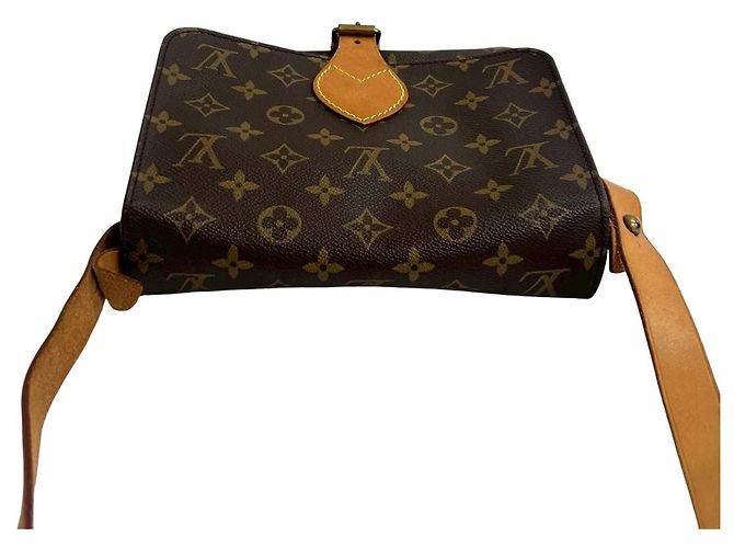 Louis Vuitton Culteciel MM Monogram Leather Shoulder Bag Brown - view 4