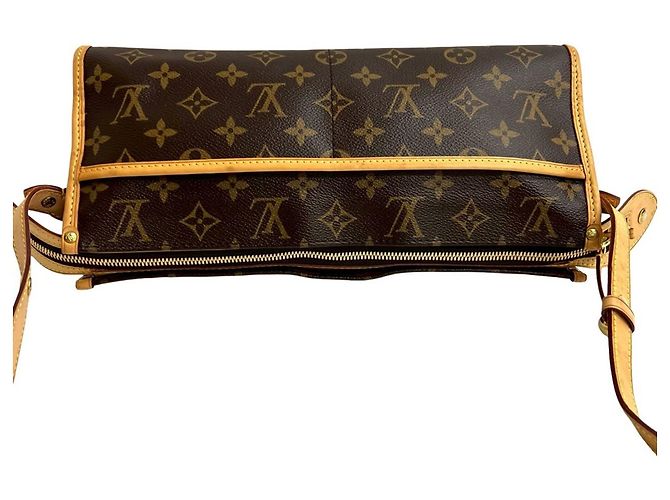 Louis Vuitton Popincourt Long Monogram Leder Schultertasche Braun - Ansicht 4