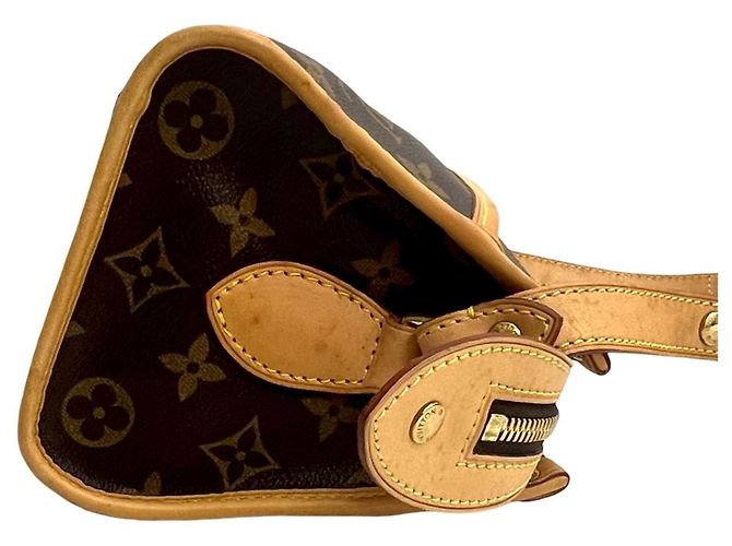 Louis Vuitton Popincourt Long Monogram Leder Schultertasche Braun - Ansicht 6