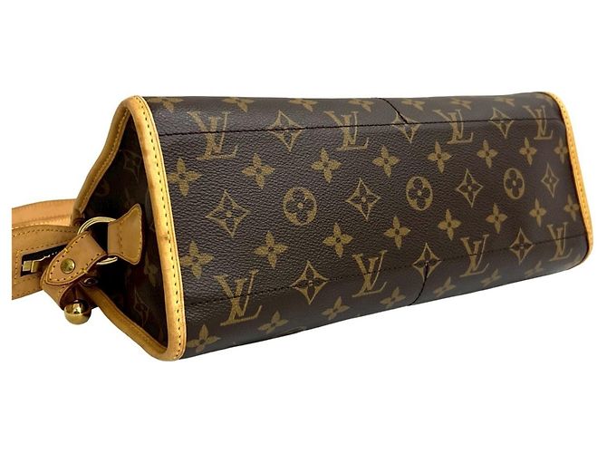 Louis Vuitton Popincourt Long Monogram Leder Schultertasche Braun - Ansicht 7