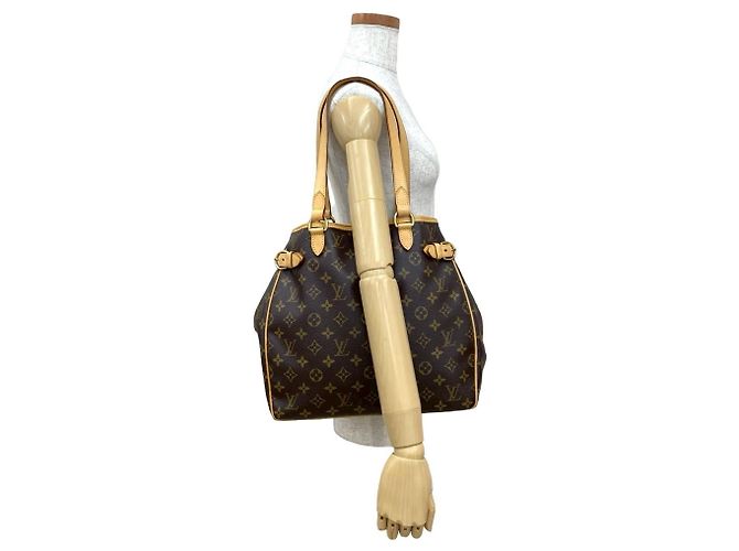 Louis Vuitton Batignolles Vertical Monogram Leder Tote Bag Braun - Ansicht 2
