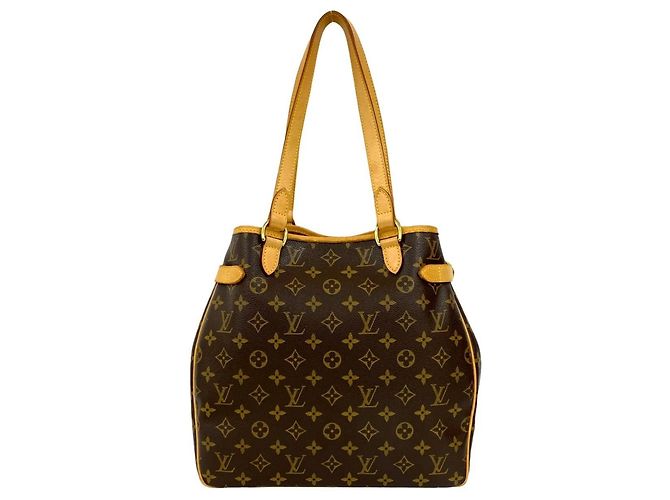Louis Vuitton Batignolles Vertical Monogram Leder Tote Bag Braun - Ansicht 3